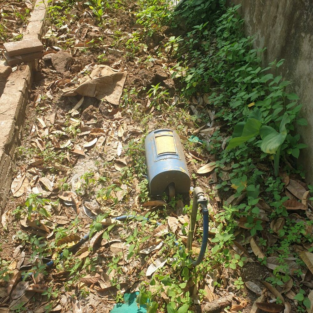 Fasilitas air bersih PDAM di lokasi tanah Tajinan Malang</